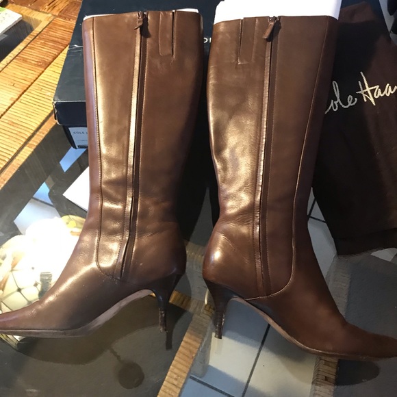 Cole Haan Carlyle Extended Calf Knee High Boot - Picture 4 of 7